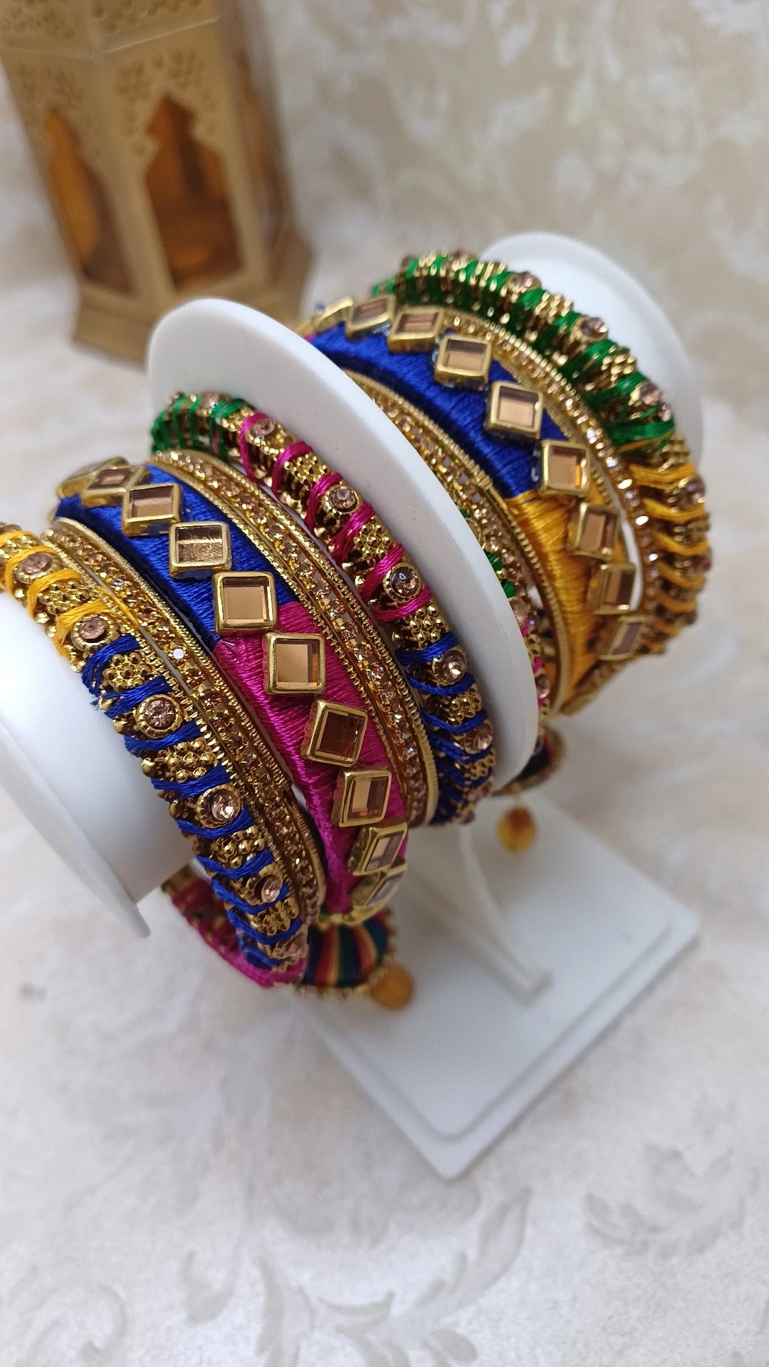 MULTI COLOR SILK THREAD BANGLES