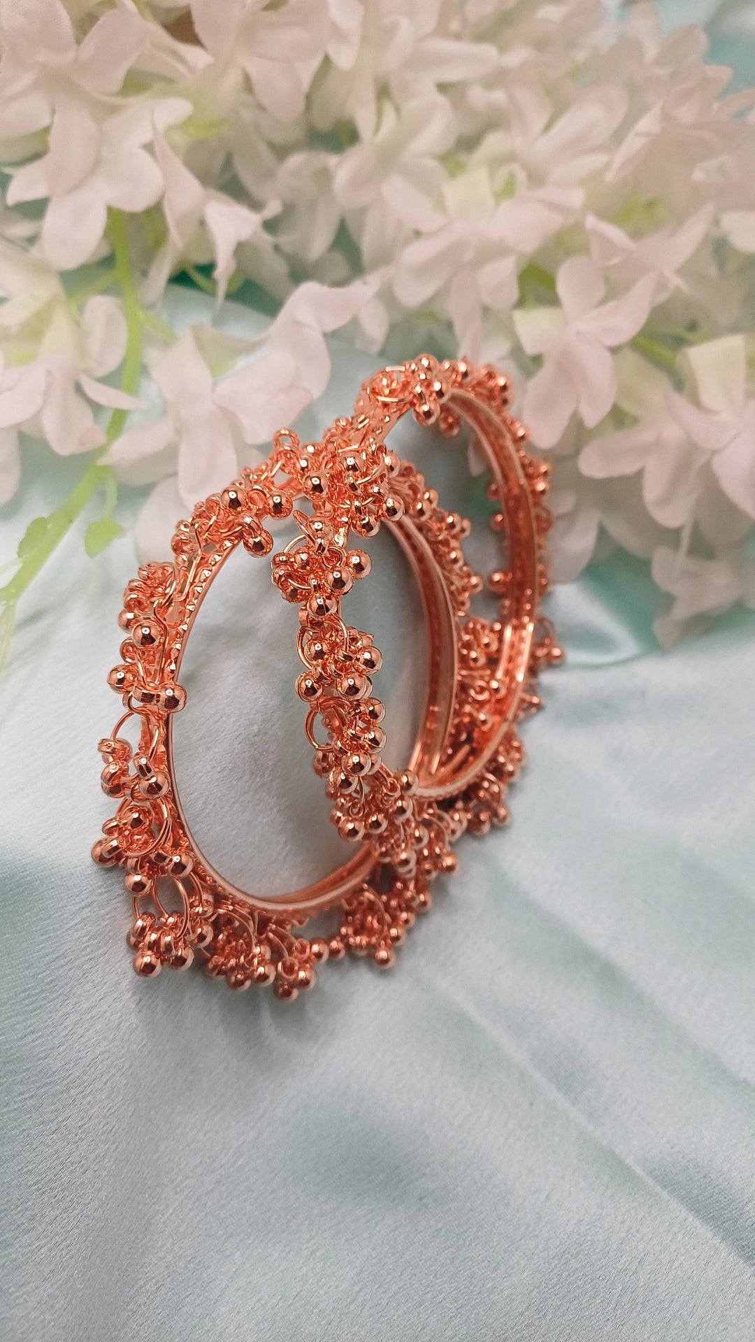 GHUNGRU ROSE GOLD BANGLES