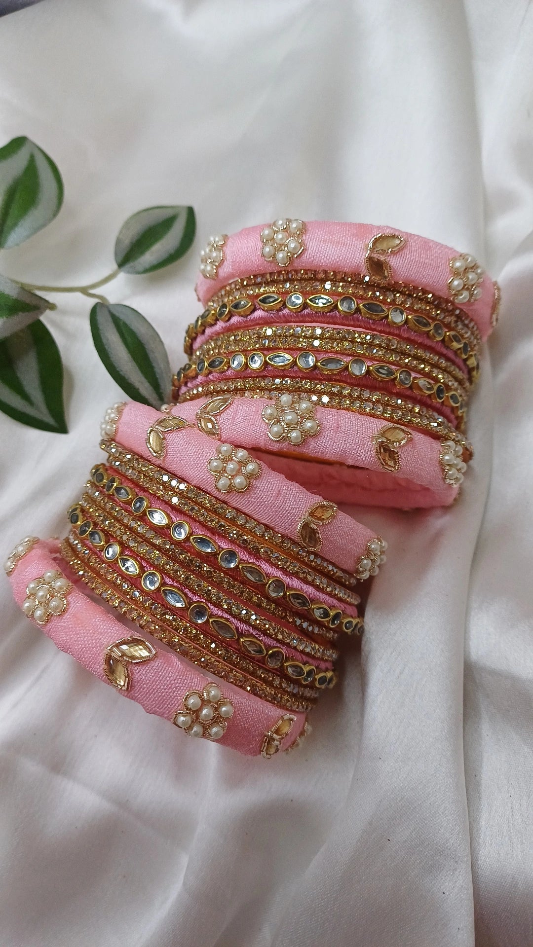 JASHN LIGHT PINK ZARDOZI BANGLES
