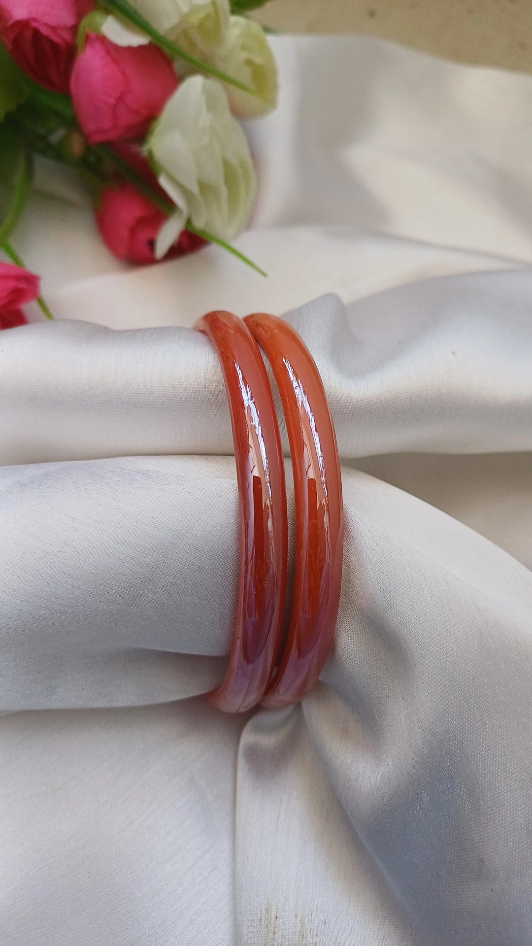 SHINY LIGHT BROWN BANGLES