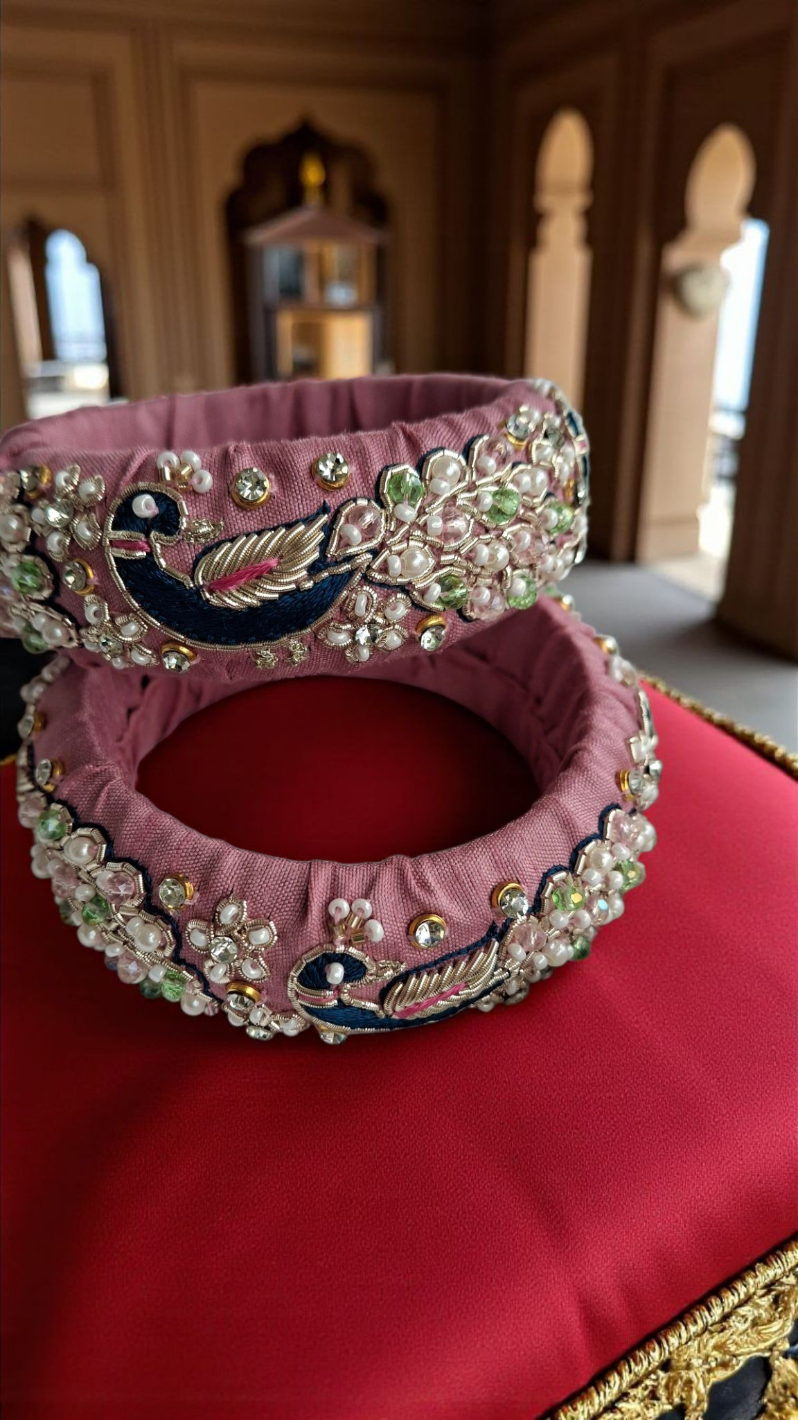 ANANDA PINK ZARI BANGLES