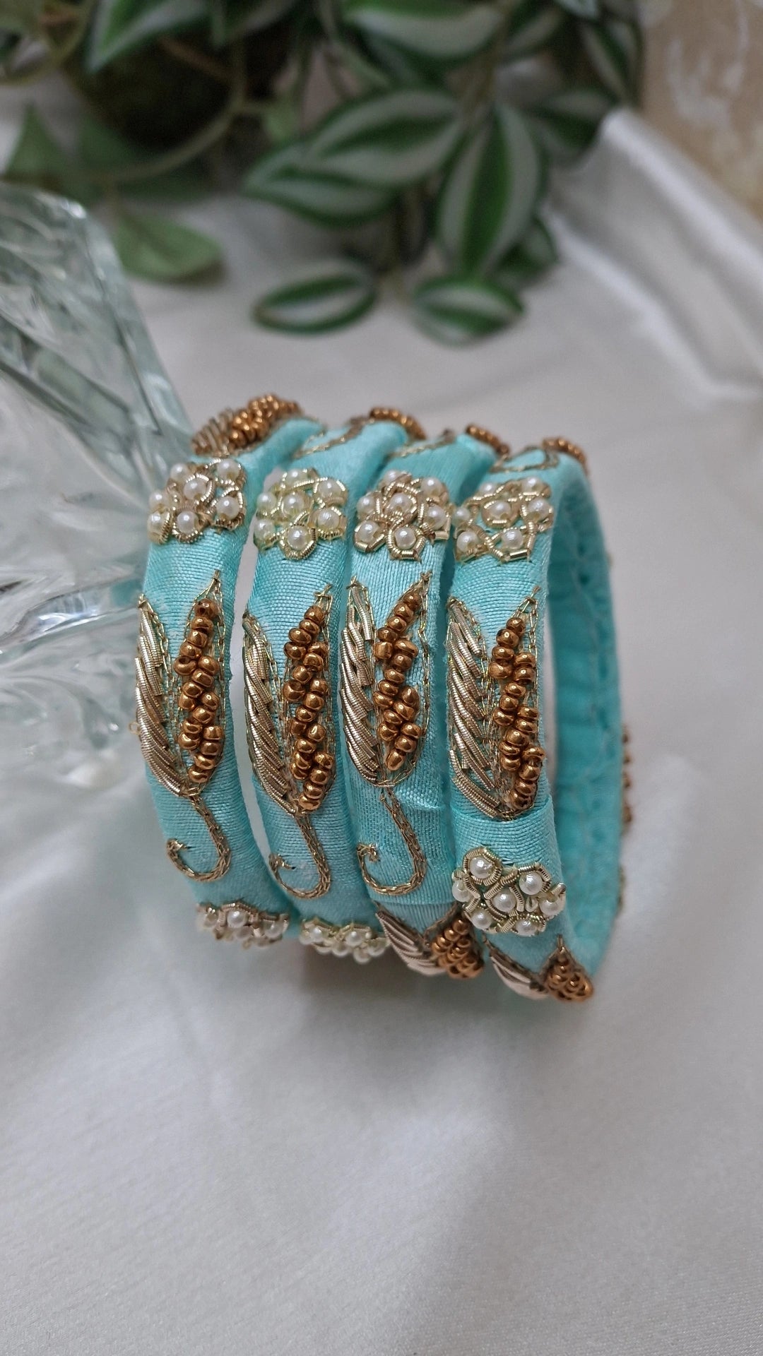EVERGREEN LIGHTBLUE BANGLES