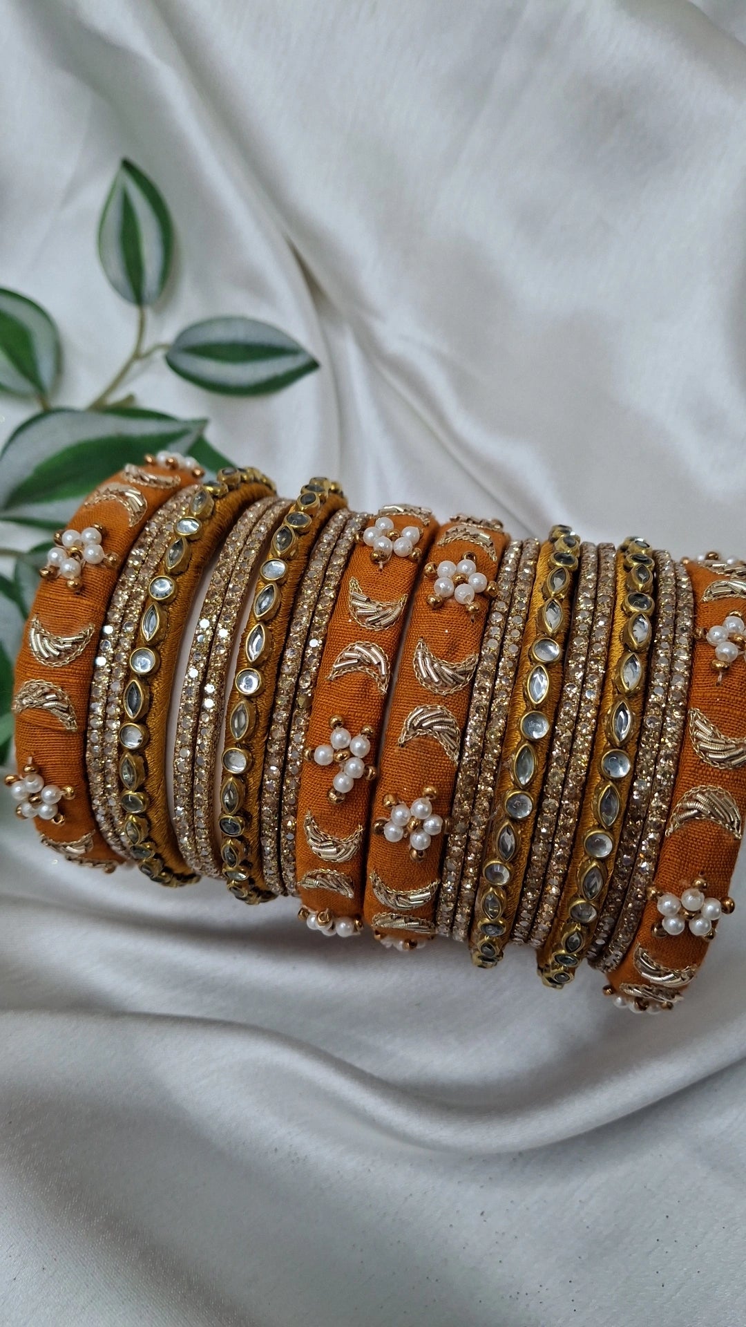 JASHN MUSTARD ZARDOZI BANGLES