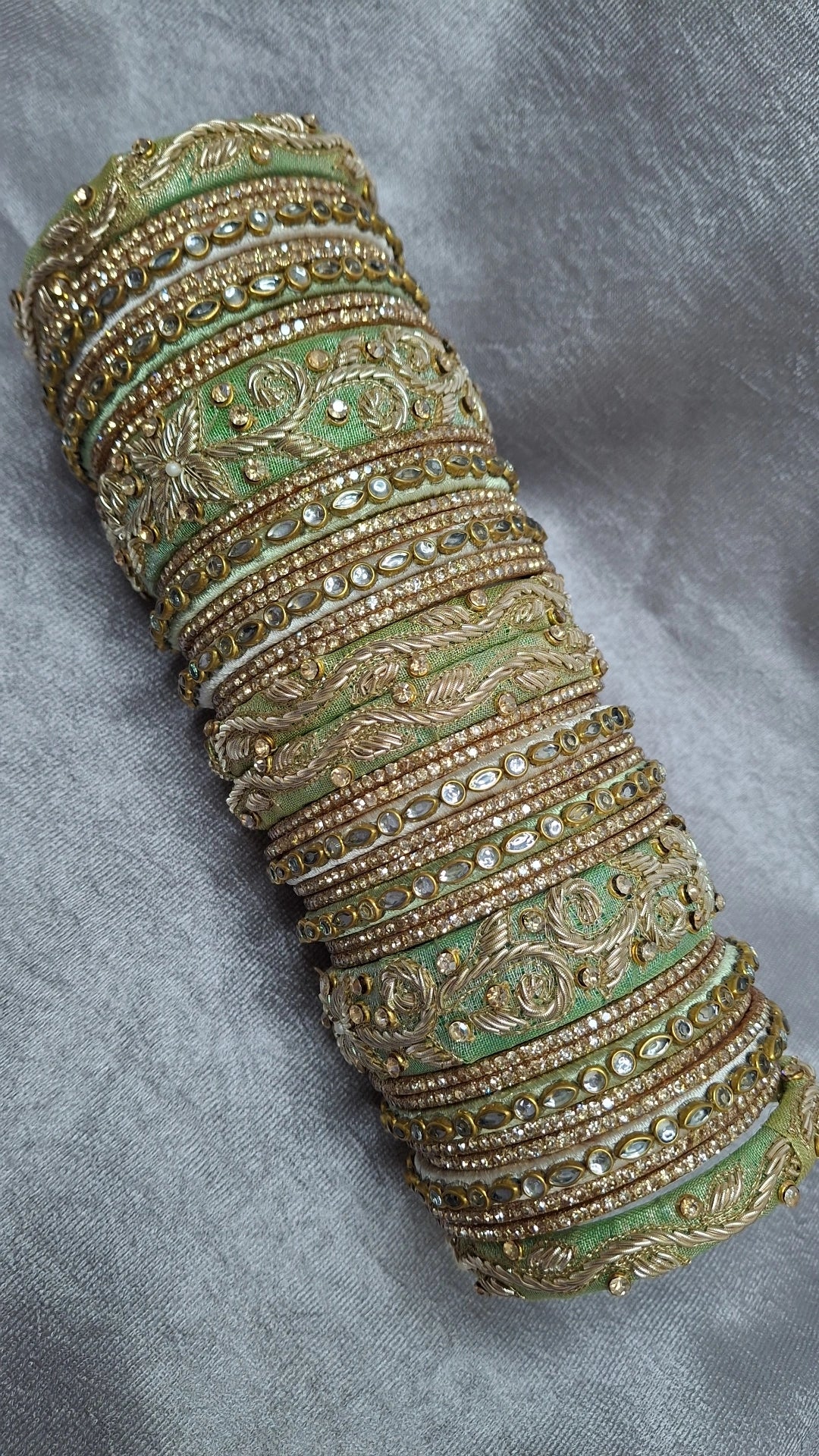 MAYUR 013 ZARDOZI BANGLES