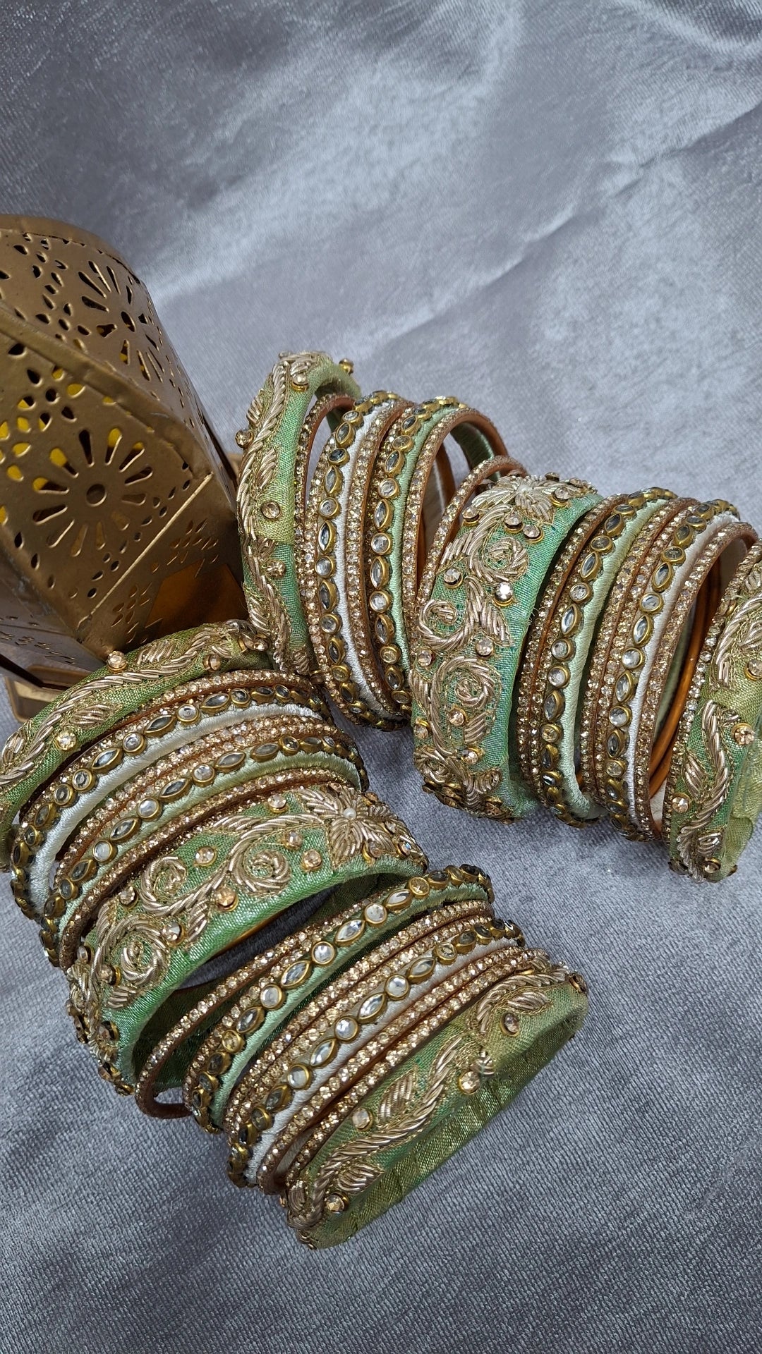 MAYUR 013 ZARDOZI BANGLES