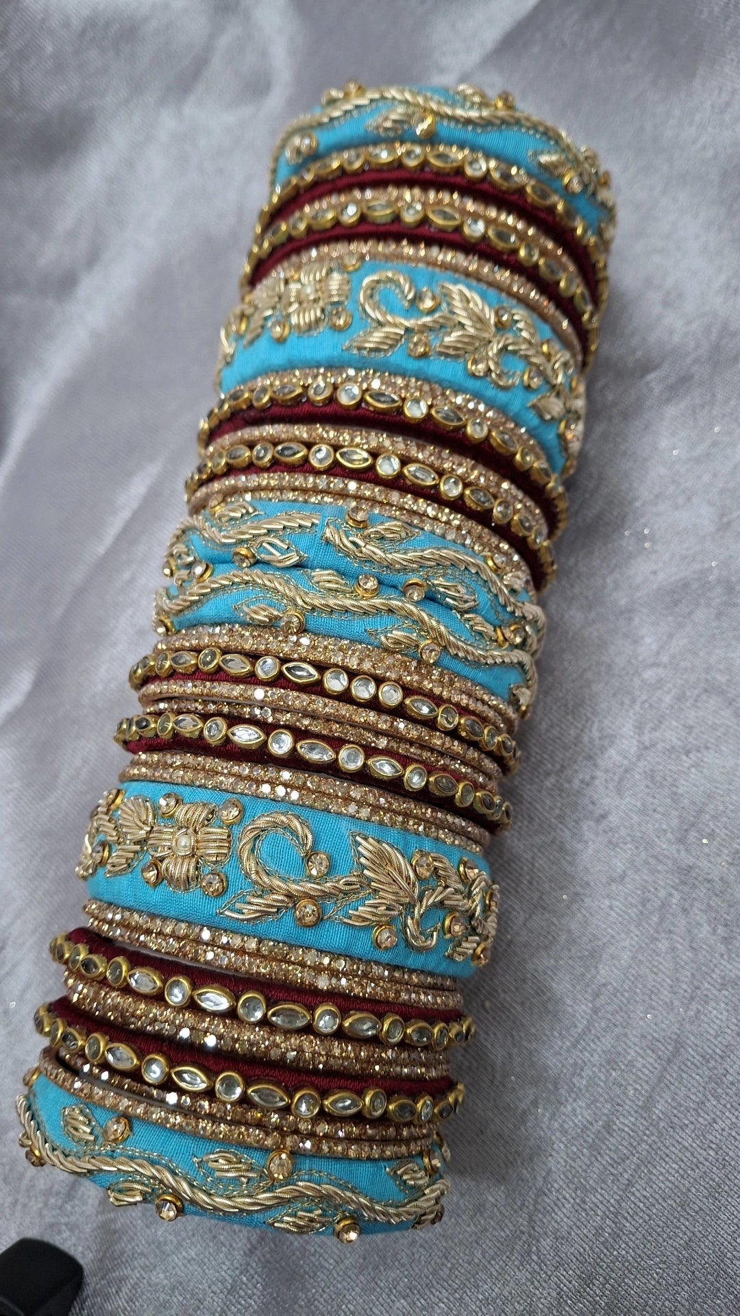 MAYUR 002 ZARDOZI BANGLES