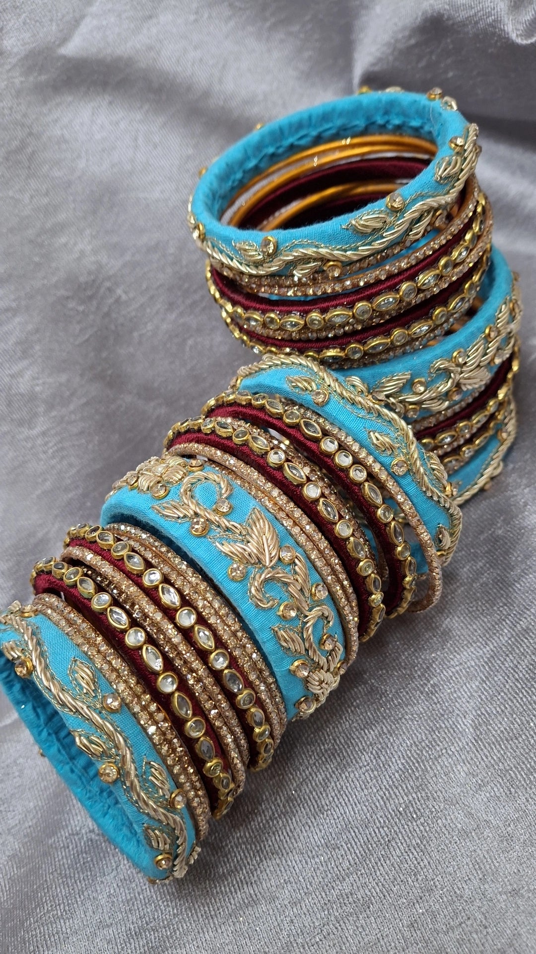 MAYUR 002 ZARDOZI BANGLES