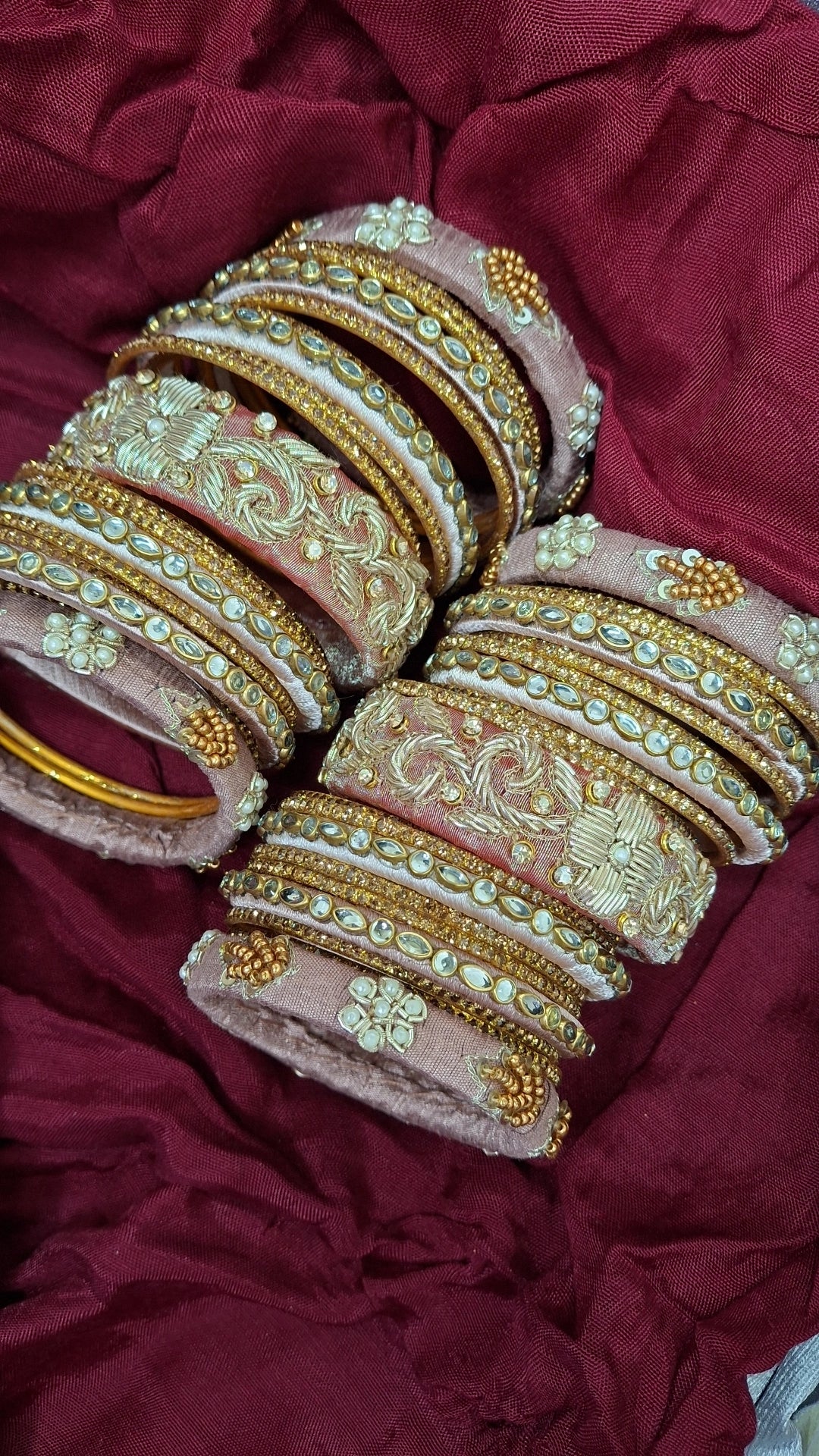 MAYUR 003 ZARDOZI BANGLES