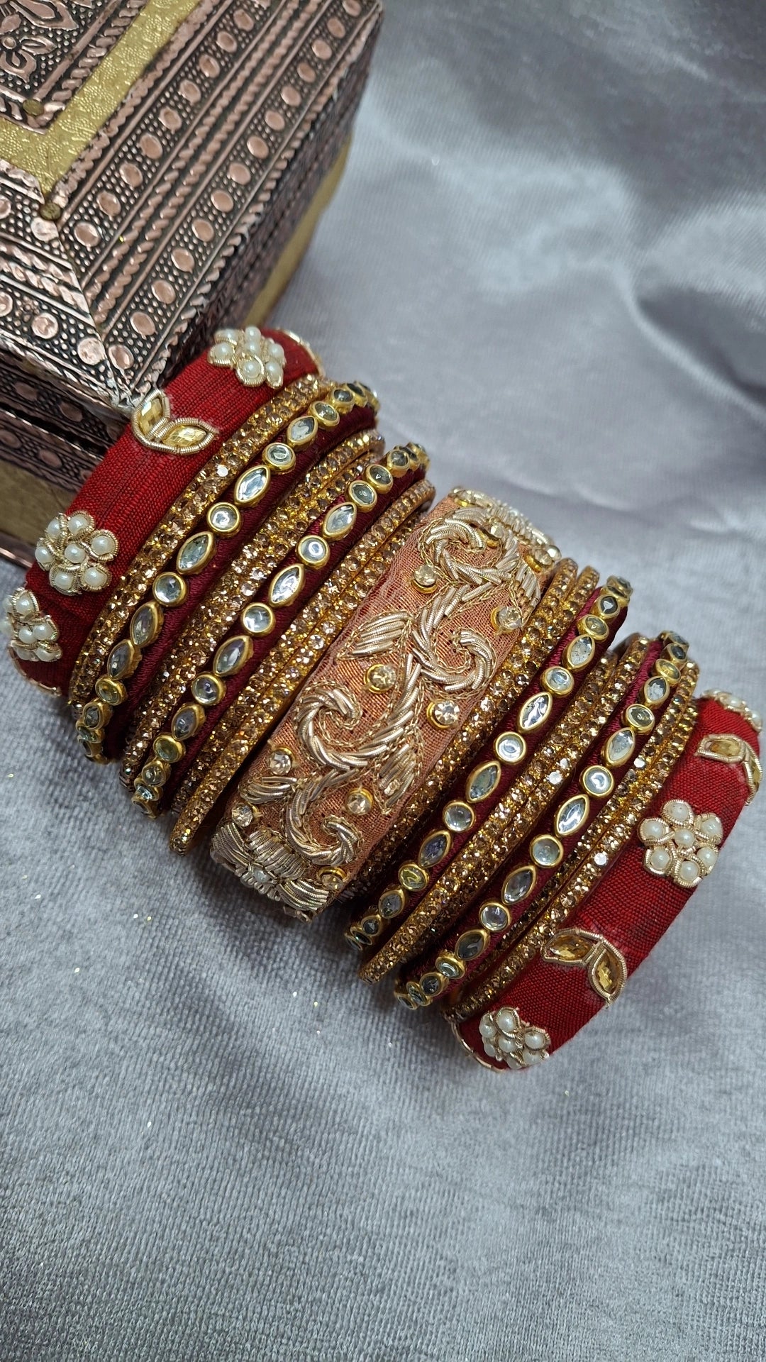 MAYUR 07 ZARDOZI BANGLES