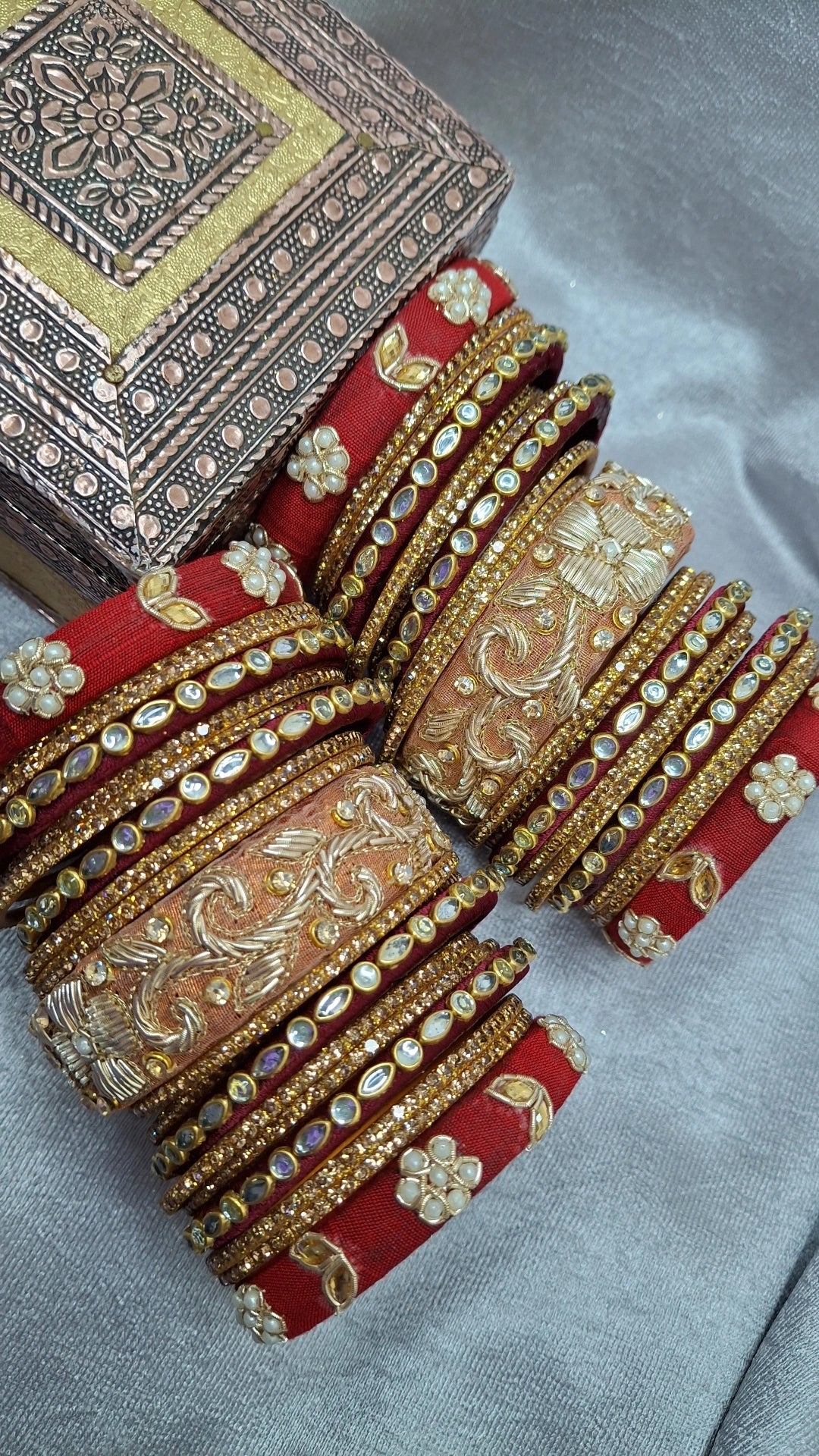 MAYUR 07 ZARDOZI BANGLES