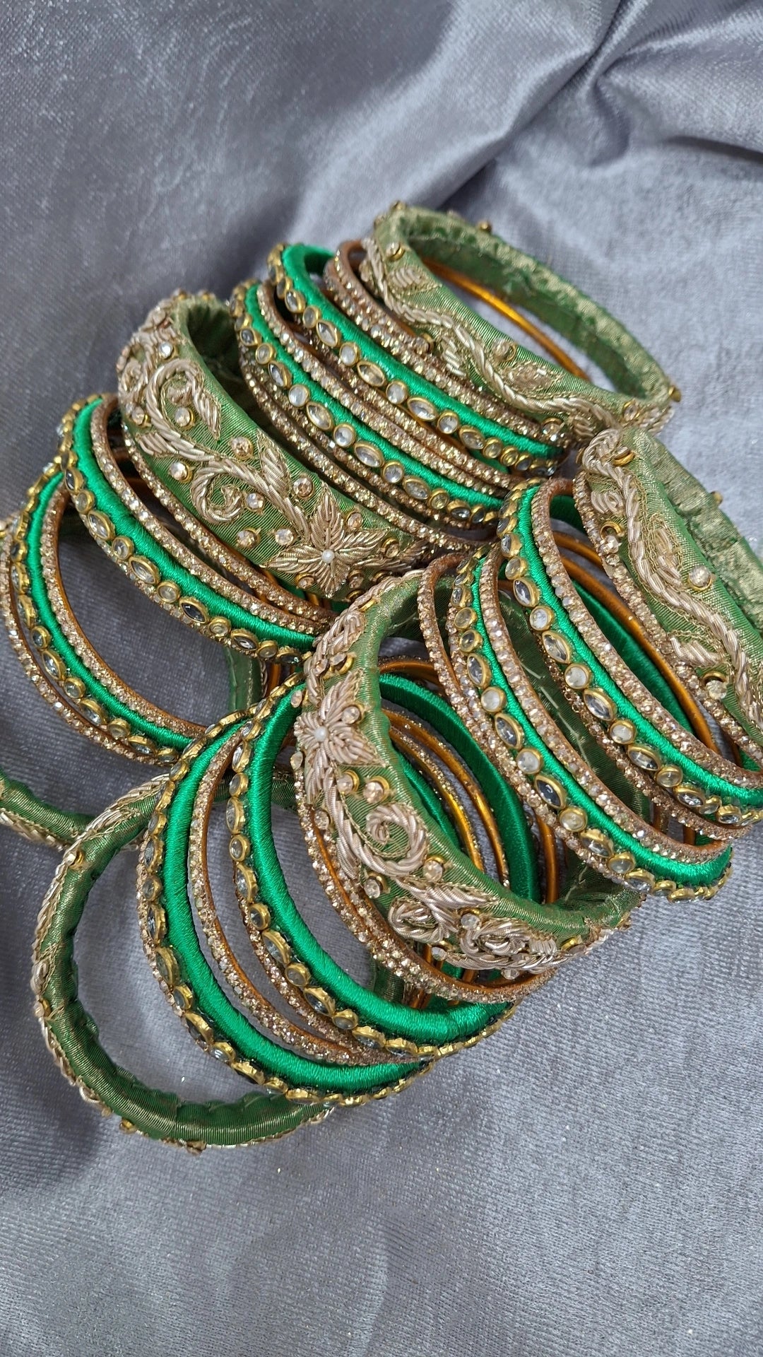 MAYUR 009 ZARDOZI BANGLES