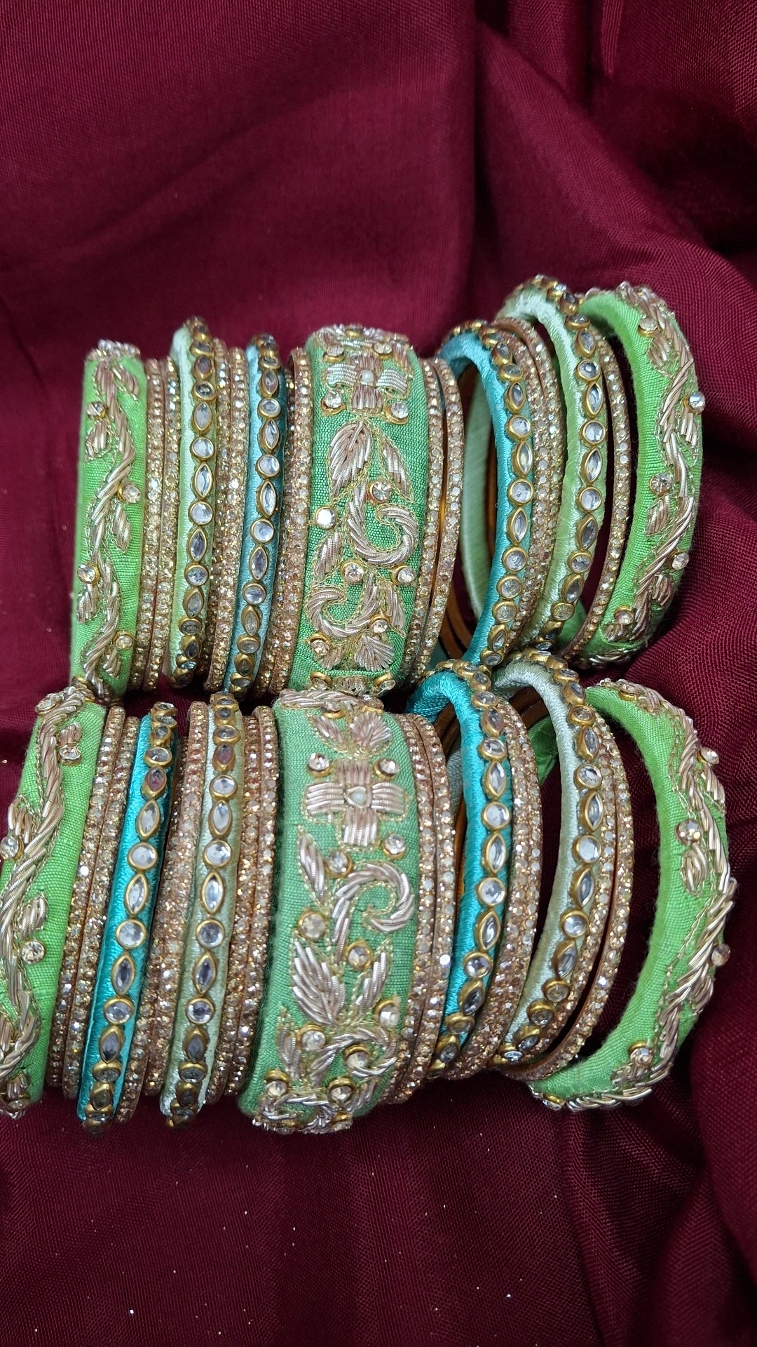 MAYUR 011 ZARDOZI BANGLES