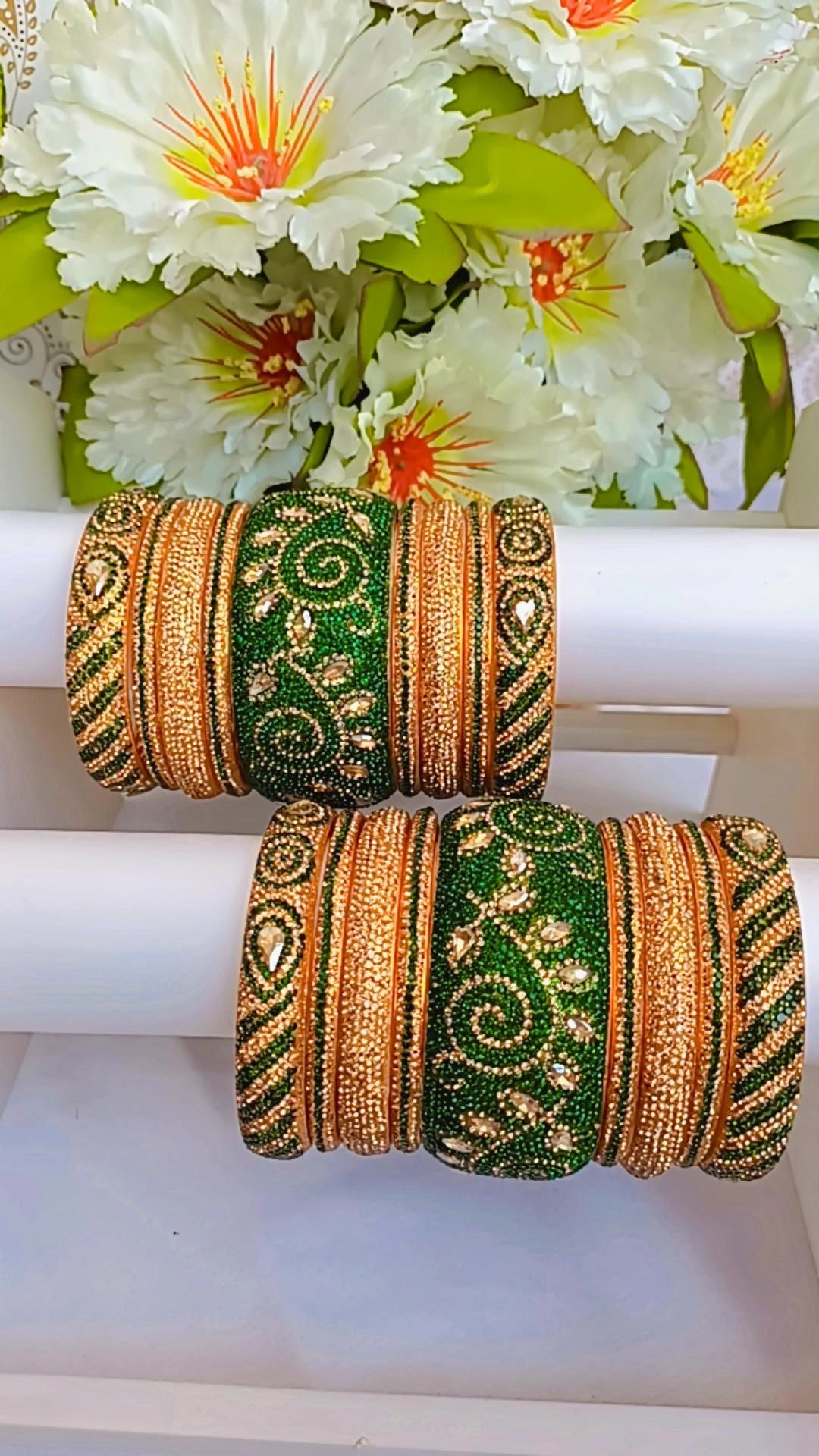 PREMIUM GREEN MAHARANI BRIDAL SET