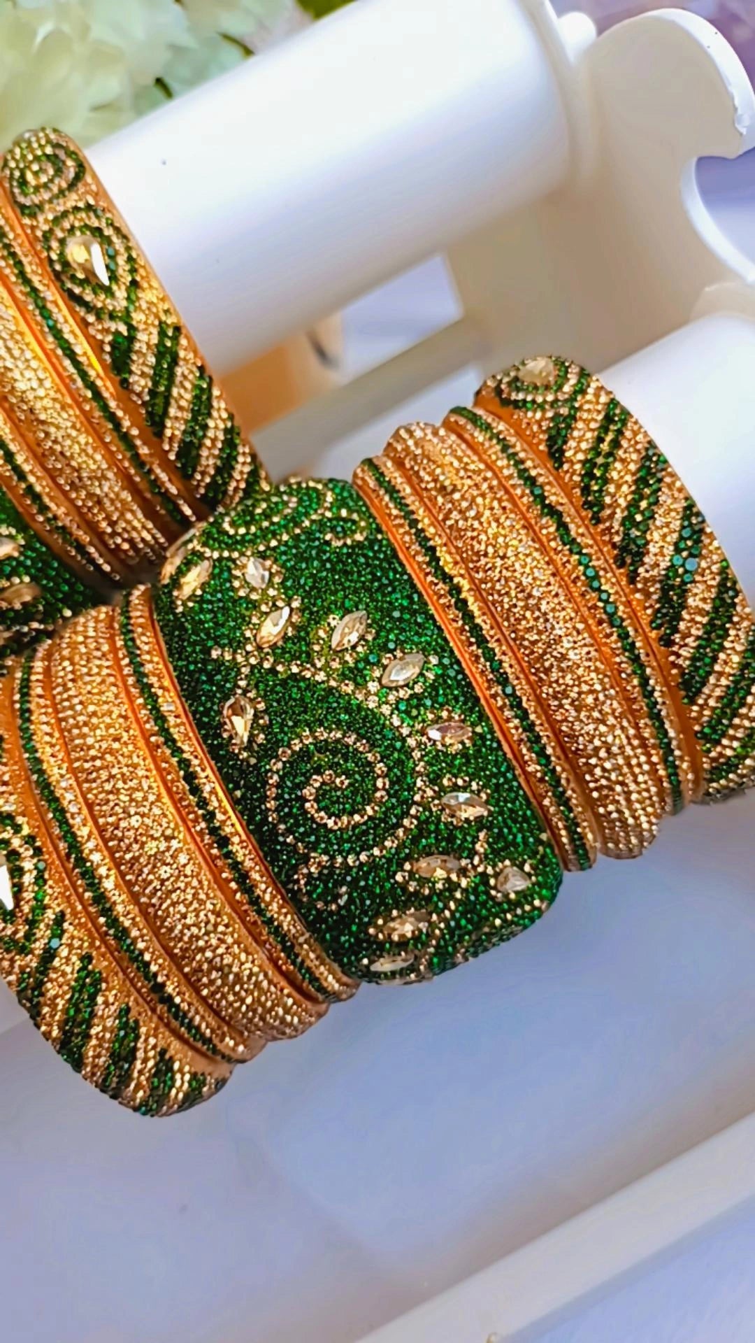 PREMIUM GREEN MAHARANI BRIDAL SET