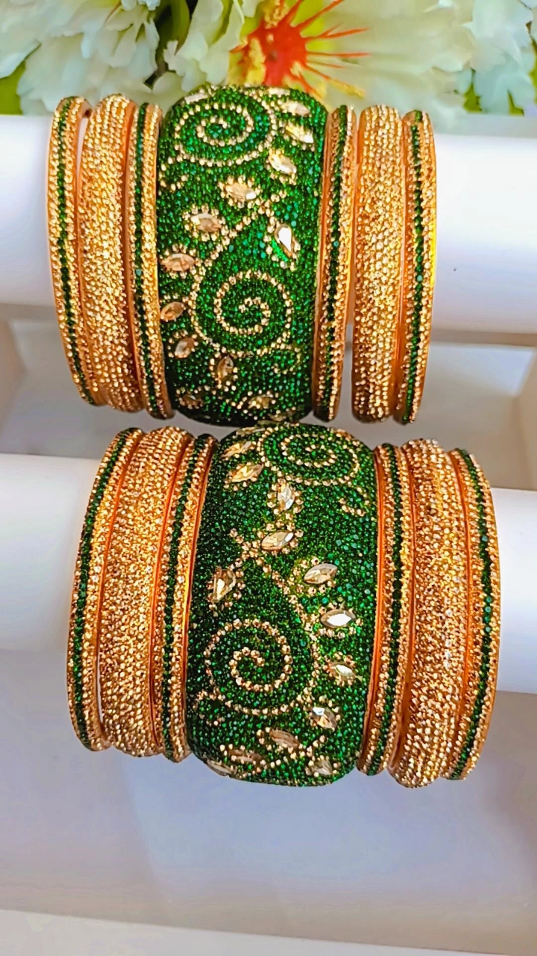 PREMIUM GREEN MAHARANI BRIDAL SET
