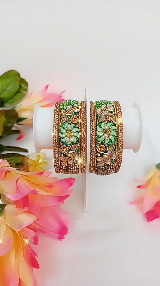 SONI LIGHTGREEN FANCY BANGLES