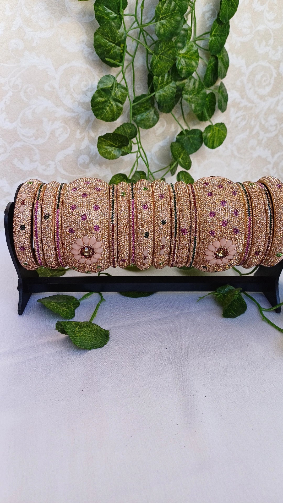 PREMIUM ROSEGOLD MONALISA BRIDALBANGLES SET