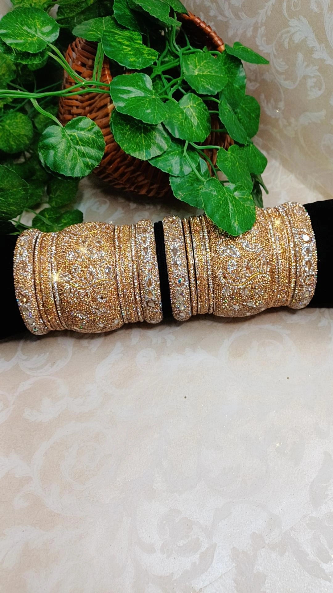 GOLDENSILVER BRIDAL BANGLES SET