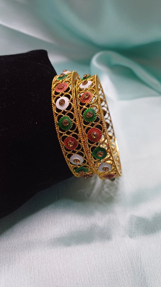 PHOOL MEENAKARI BANGLES