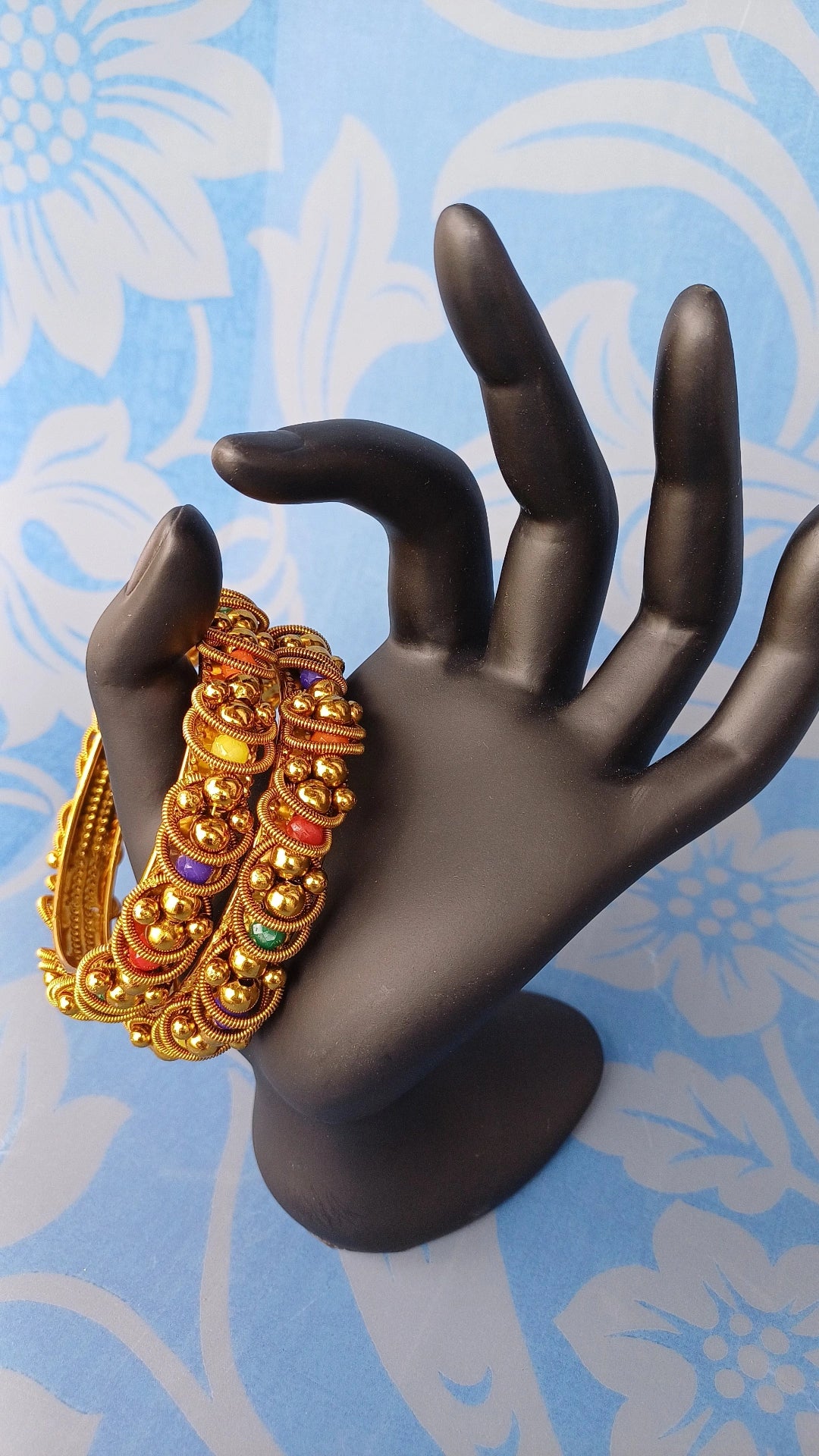 ROYAL GOLDEN TONE BANGLES SET