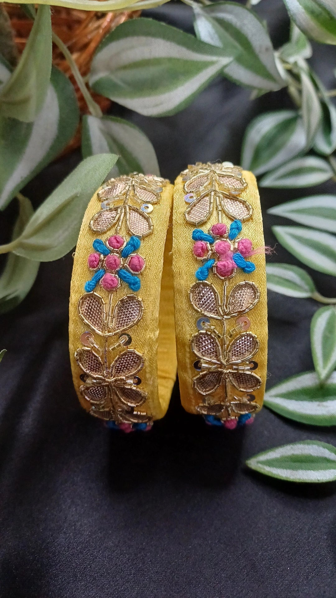 YELLOW GOTA BANGLES