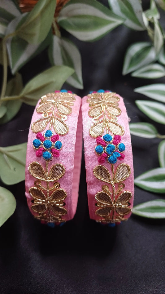 PINK GOTA BANGLES