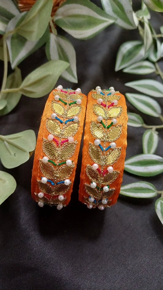 ORANGE GOTA BANGLES