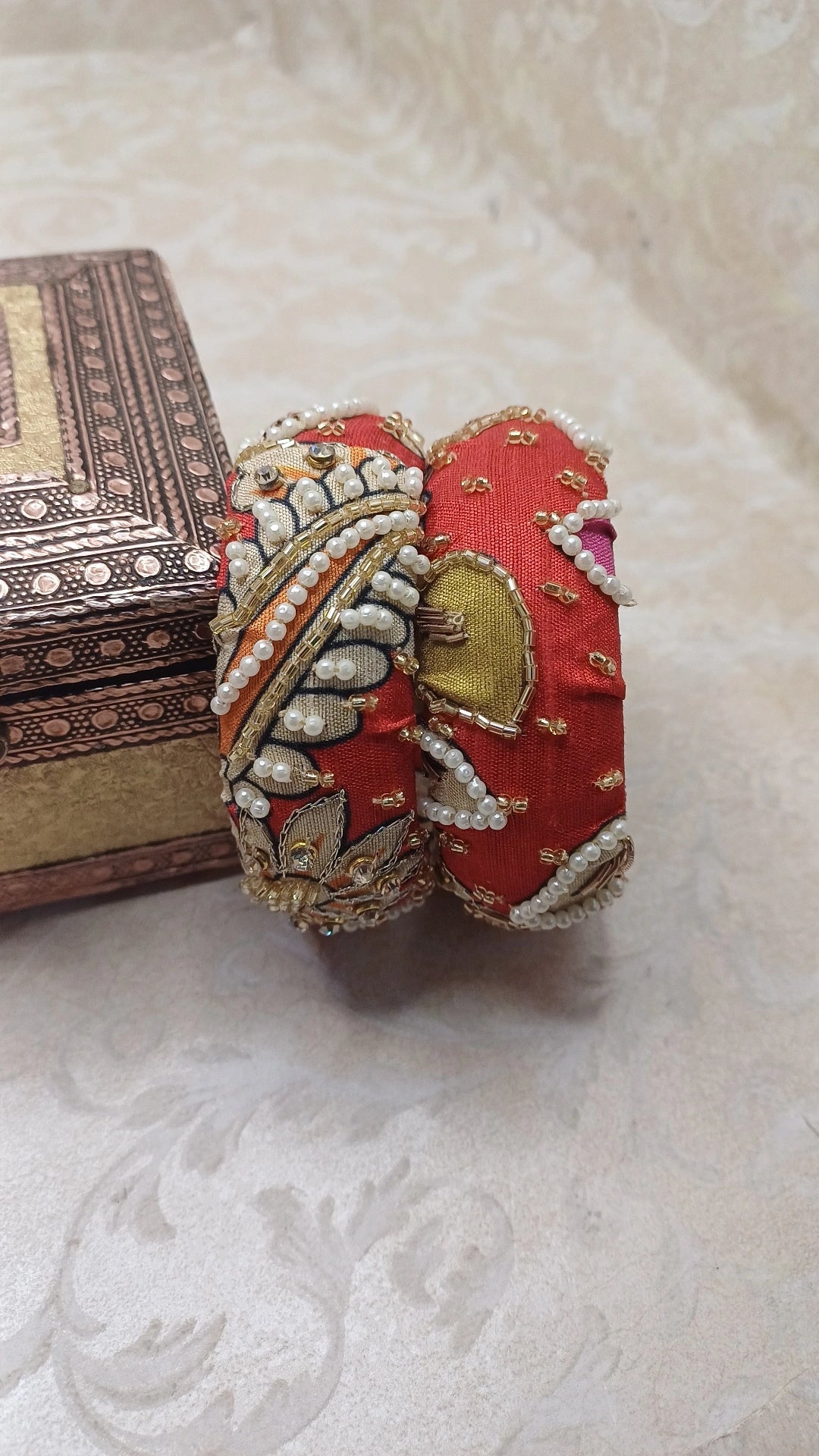 RAAZ RED KALAMKARI BANGLES