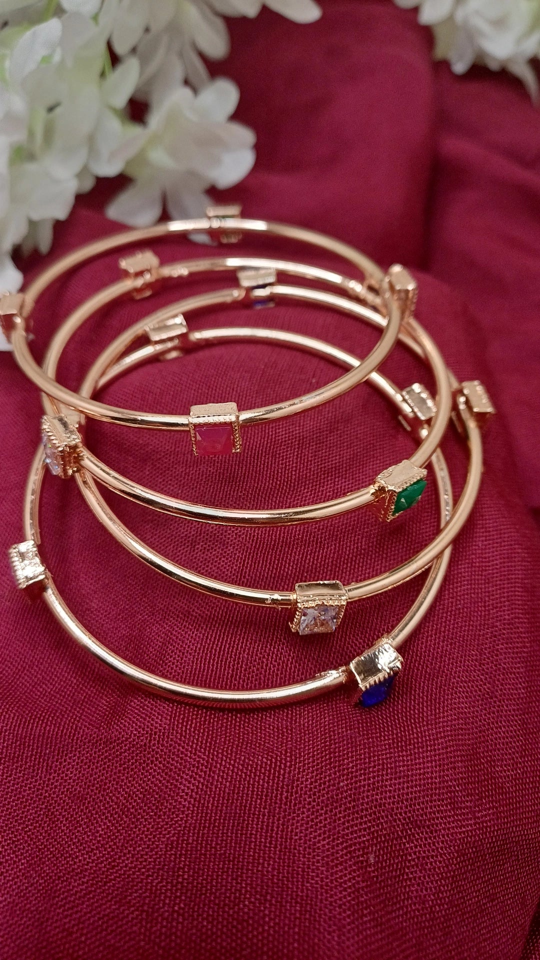 NEENA  ROSE GOLD BANGLES