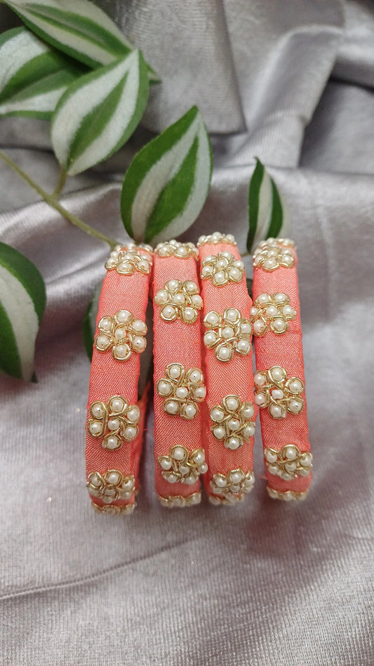 EVERGREEN PEACH  BANGLES