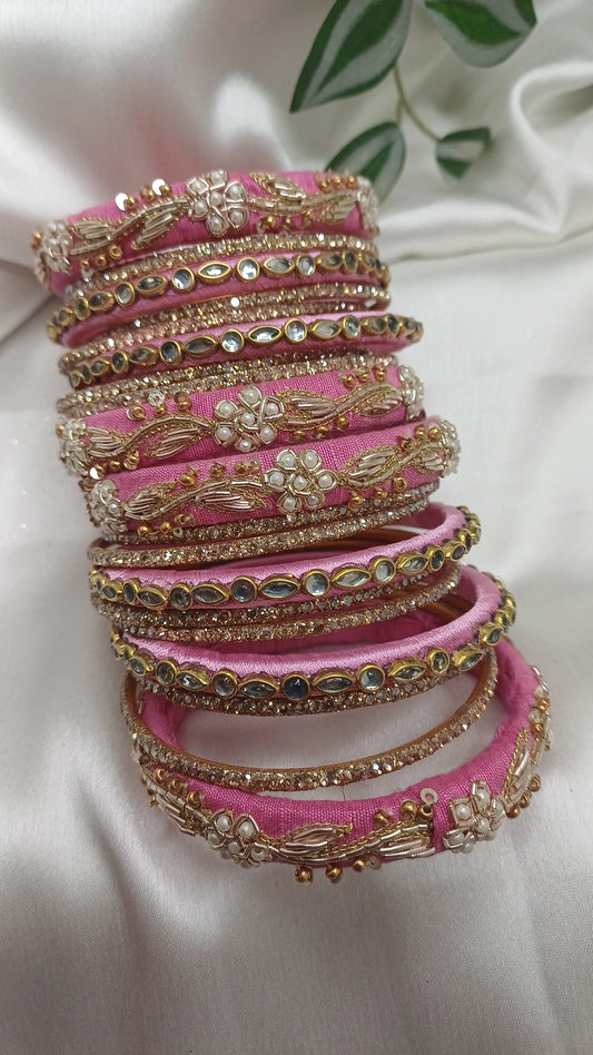 JASHN PINKZARI  ZARDOZI BANGLES