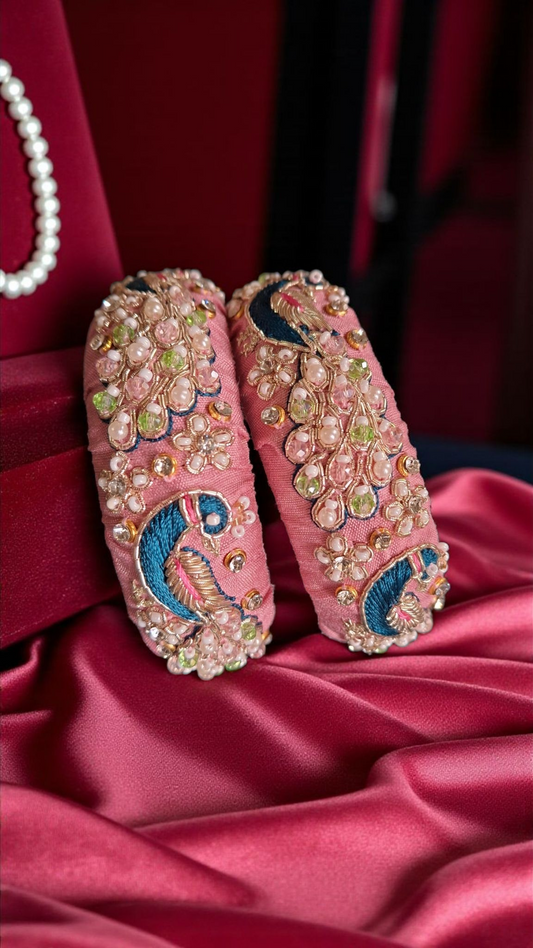 ANANDA PINK ZARI BANGLES