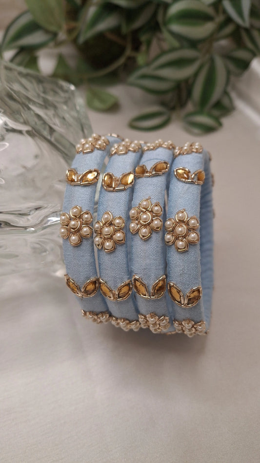 EVERGREEN LIGHT BLUE BANGLES