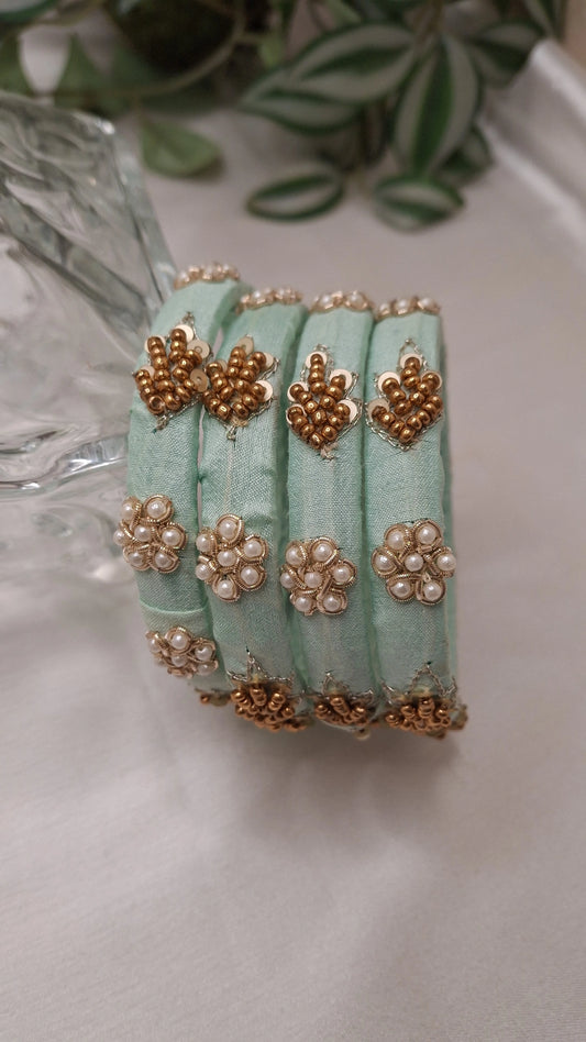 EVERGREEN CYAN BANGLES