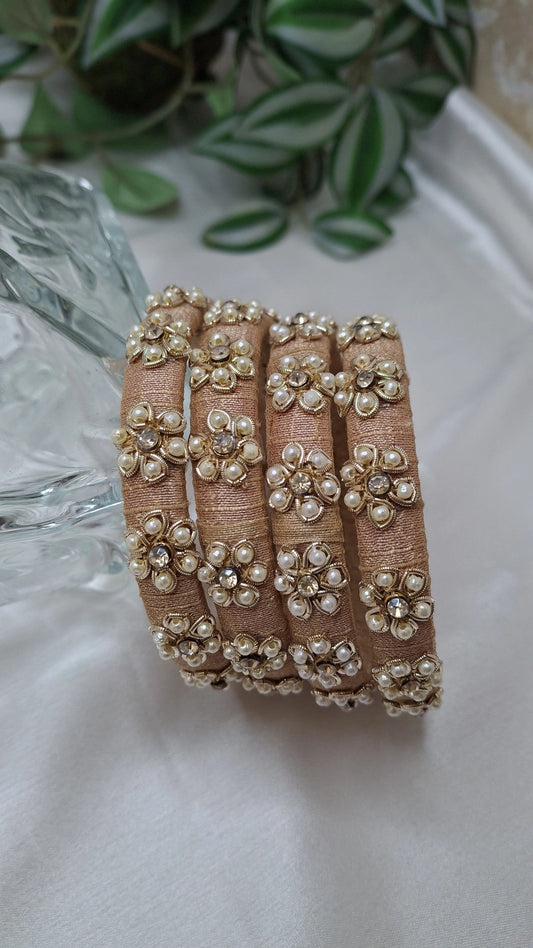 EVERGREEN BEIGE BANGLES