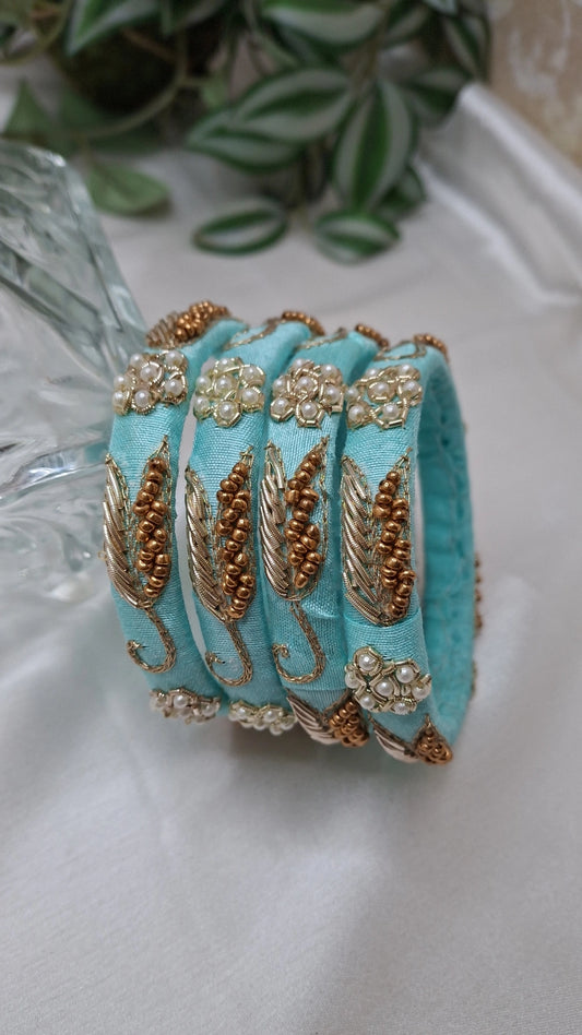 EVERGREEN LIGHTBLUE BANGLES