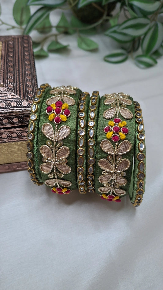 GREEN GOTA BANGLES