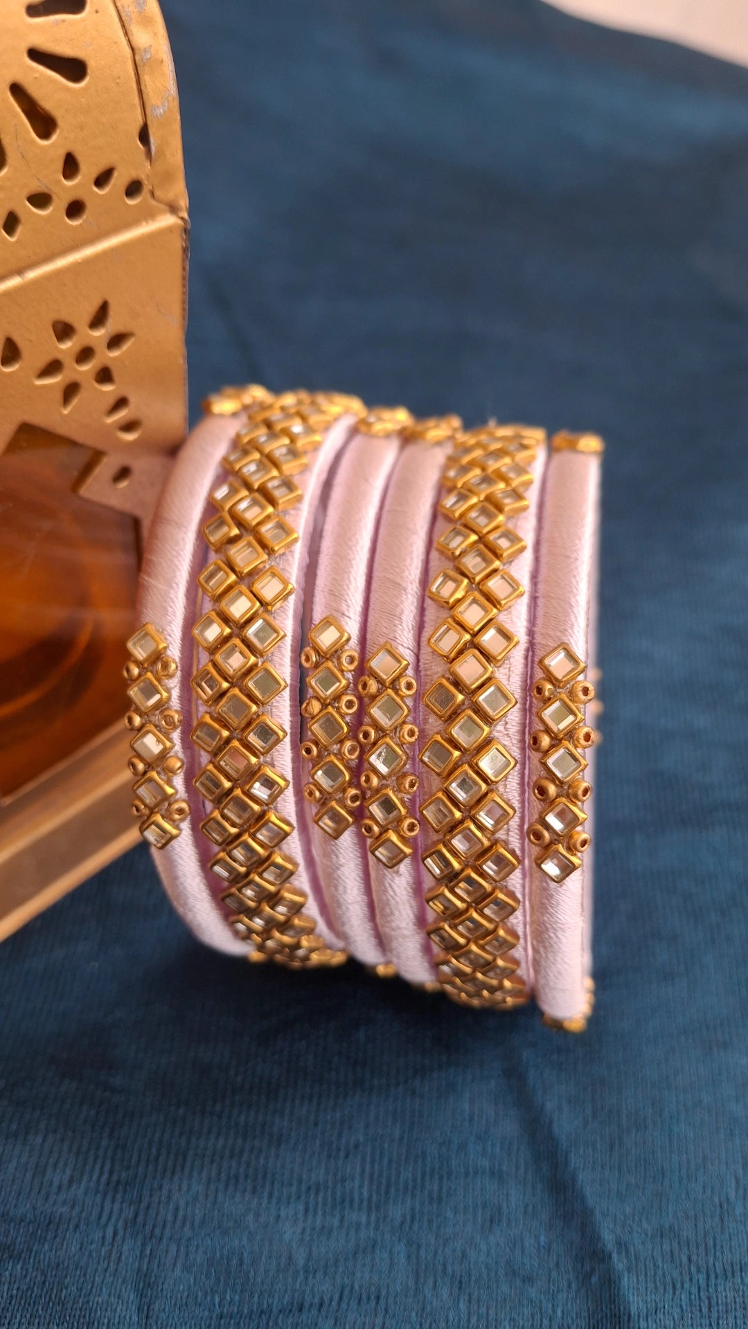PURPLE SILKTHREAD FANCY BANGLES