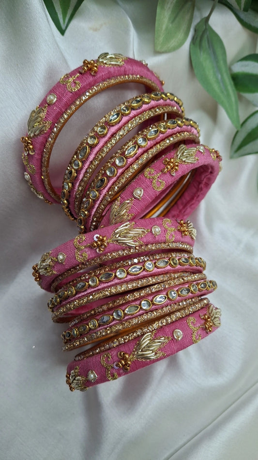 JASHN BABY PINKZARI  ZARDOZI BANGLES