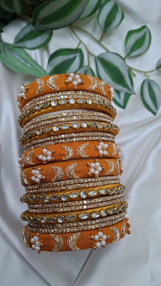 JASHN MUSTARD ZARDOZI BANGLES