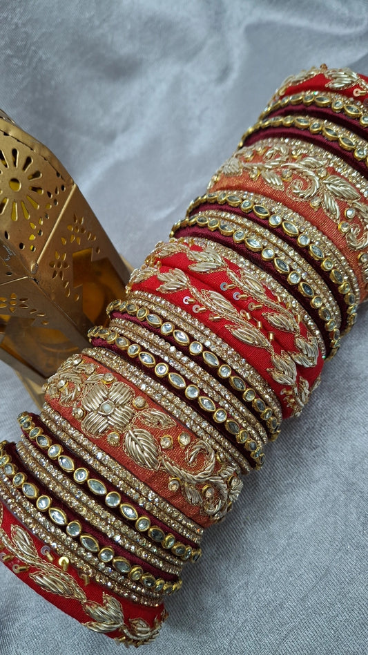 MAYUR 001 ZARDOZI BANGLES