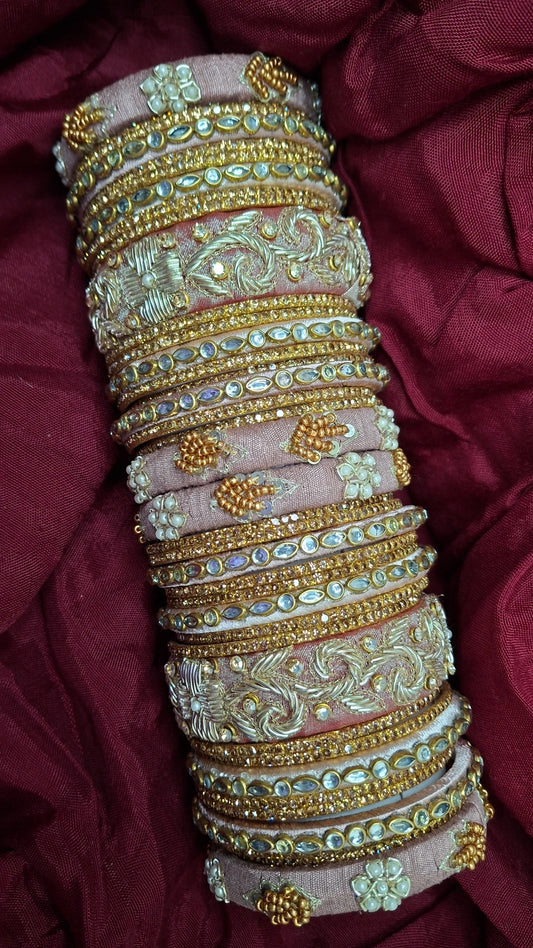 MAYUR 003 ZARDOZI BANGLES
