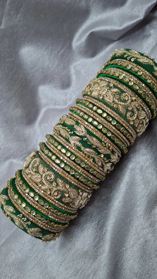 MAYUR 006 ZARDOZI BANGLES